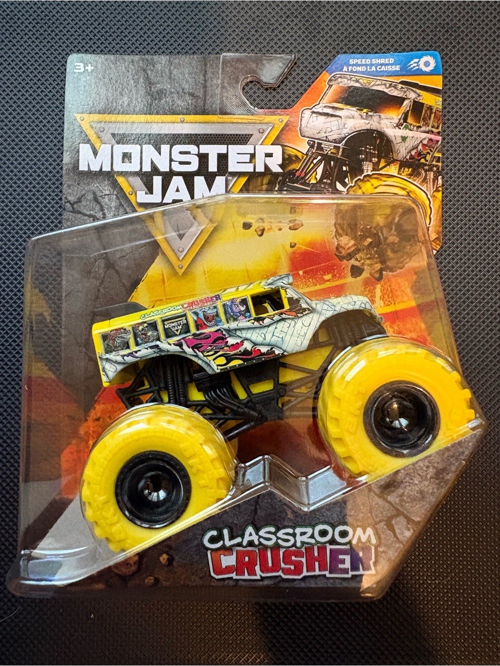 Monster Jam Classroom Crusher Kids Toy Truck - Yellow
